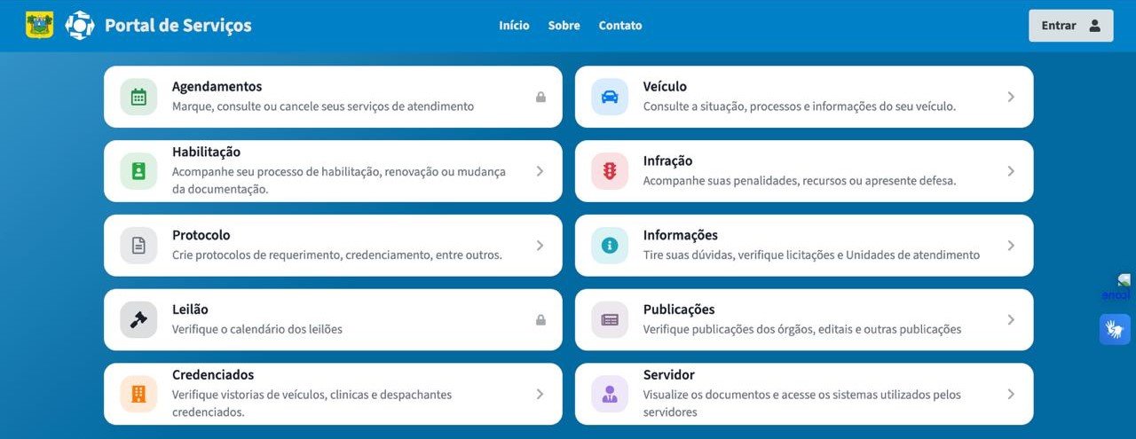 Detran moderniza Portal de Serviços com navegação mais simples e intuitiva